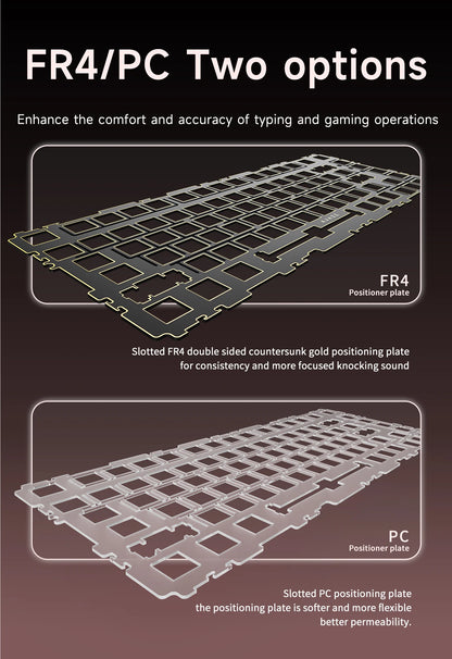 AJAZZ AK820 MAX PLUS Tri-mode TFT Screen Gaming Keyboard 8000mAh dual system hot swap FR4/PC Plate Volume Knob