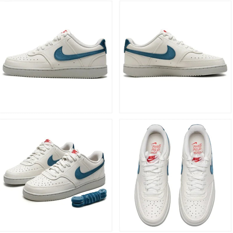 Authentic Nike Court Vision Low Women's Minimalist Versatile Outdoor Breathable Casual Sneakers IM7799-133