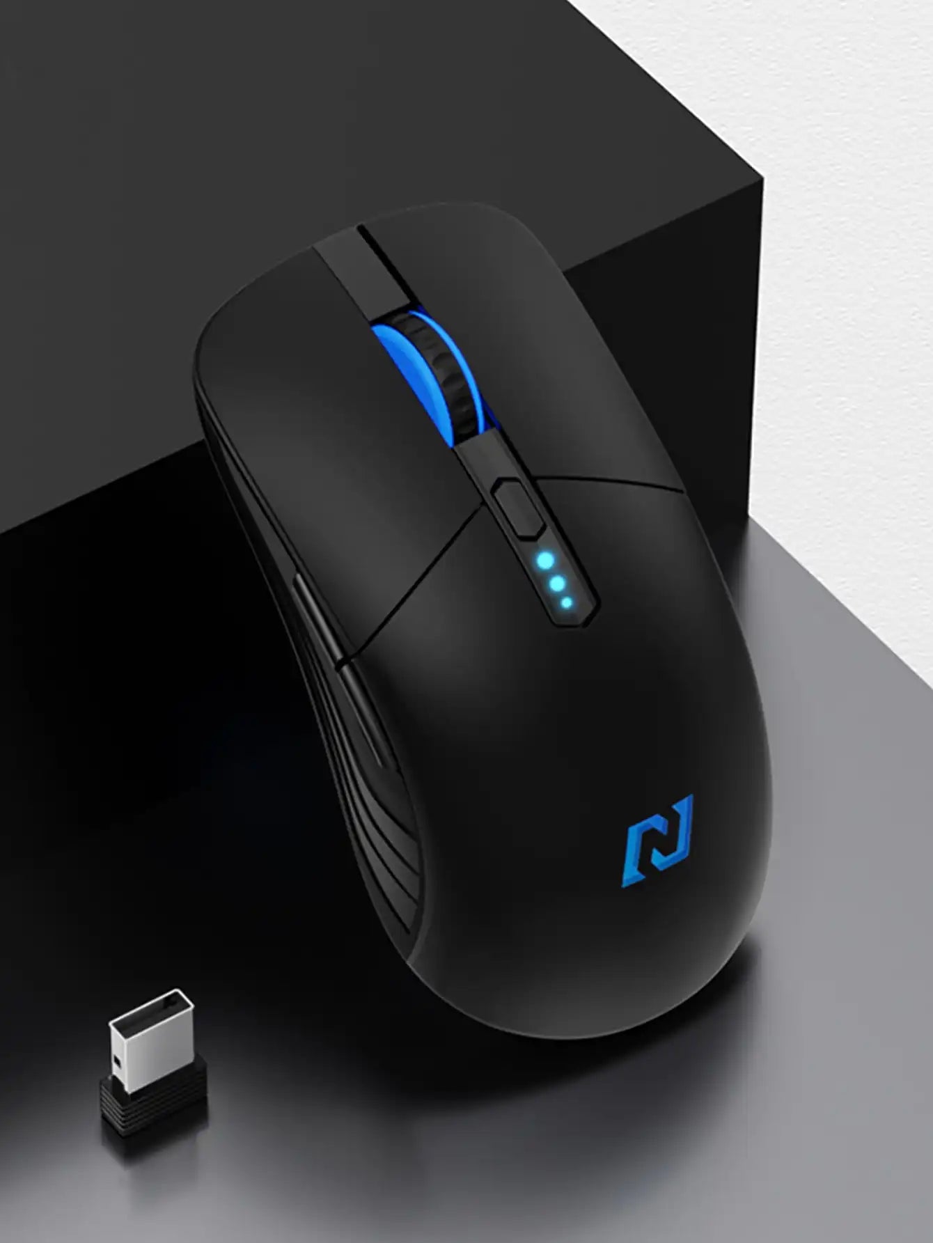 Rato sem fios, 6 botões, rato sem fios silencioso para escritório, rato sem fios antiderrapante para jogos eSports