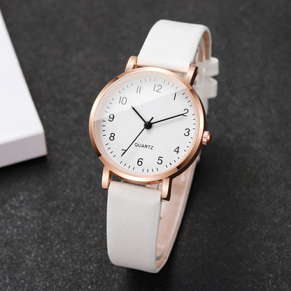 Fashion Small Dial Women Watches Simple Leather Strap Ladies Quartz Wristwatch Reloj Mujer Girls Clock Gift（Without Box）