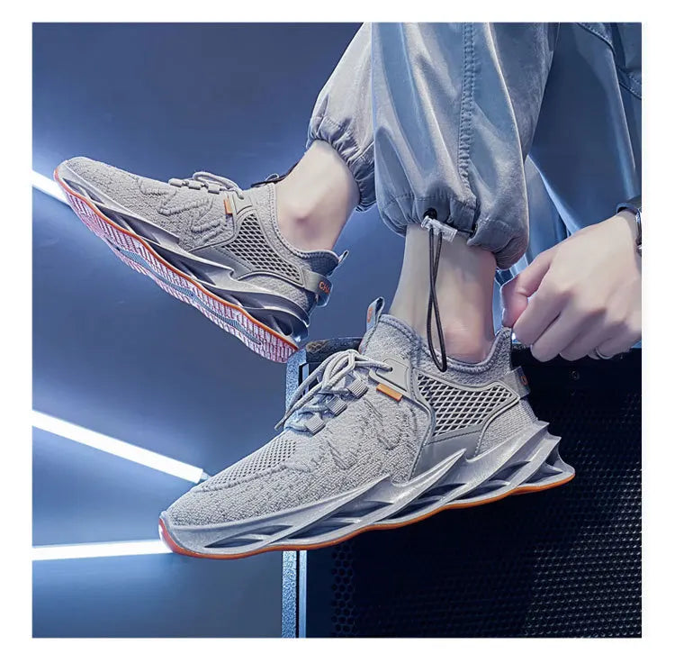 Men's Comfortable Running Shoes Breathable Sporty Casual Versatile Heightening Dad Shoes Autumn New Arrival Low Cut Sneakers