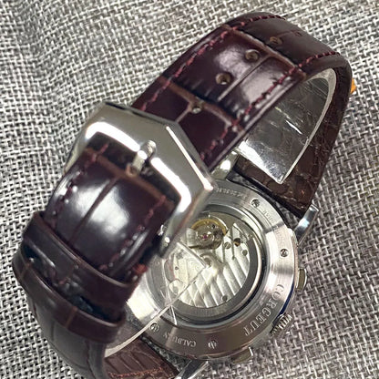 Automatické hodinky pro muže Multification, datum, den, měsíc, rok, mechanické pánské hodinky z 316L s leštěným pouzdrem, ukazatelem den/noc, 42mm