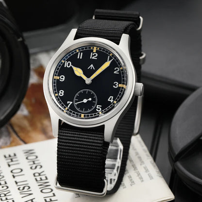 Militado V2 Version Military D12 Watch 36mm AR Sapphire Quartz Movement Watches Waterproof Sub-second Stainless Steel Wristwatch