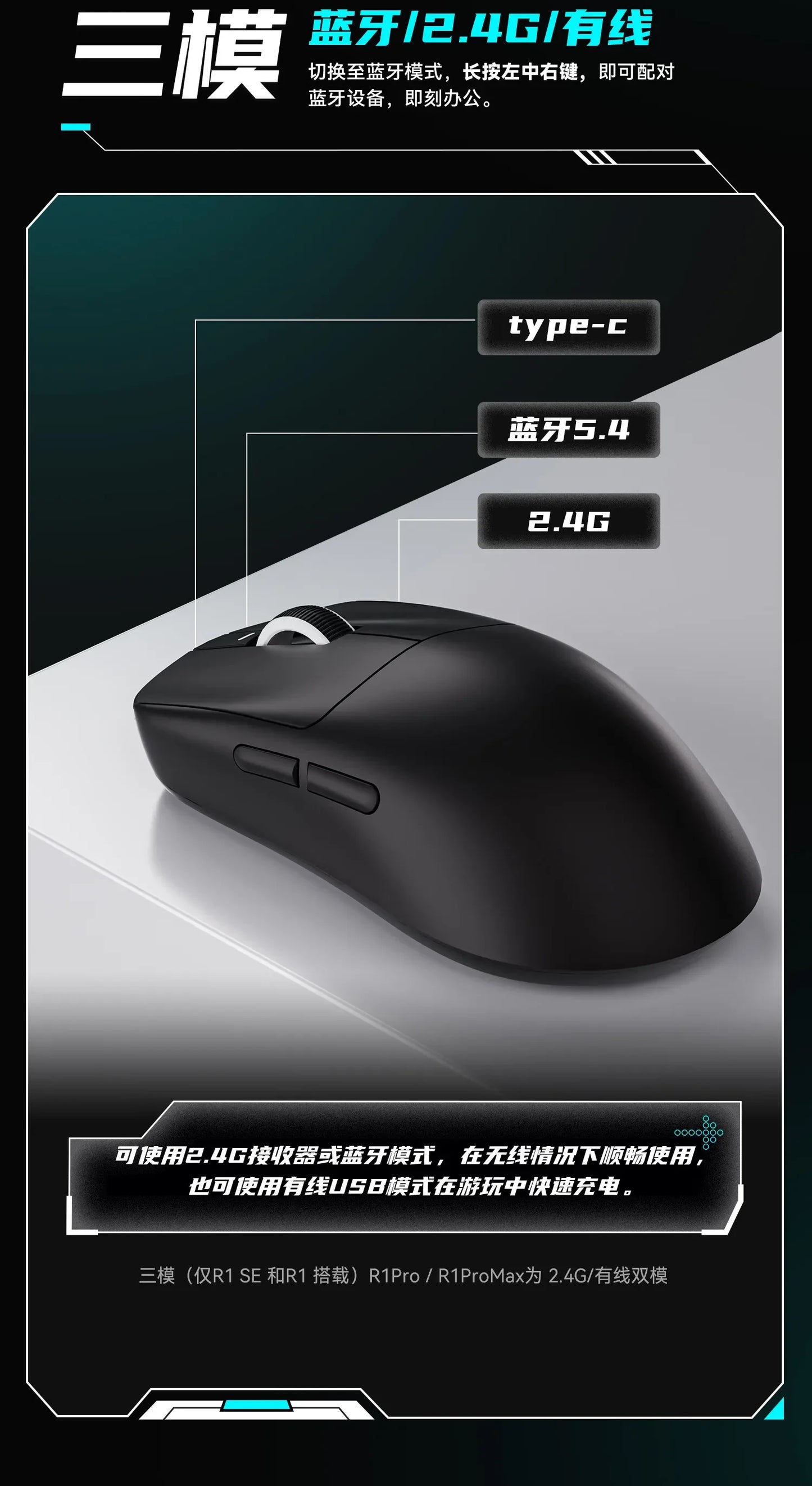 VXE Dragonfly R1 Pro Max Wireless Mouse R1 SE Lightweight PAW3395 Nordic52840 4KHz Smart Speed X FPS Office Gaming Mice Gift