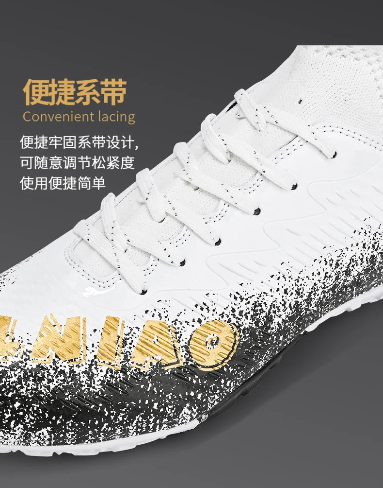 Men Soccer Shoes Kids Football Boots Women Professional Soccer Cleats Antiskid Chaussure Football TF/FG Outdoor Football Shoes