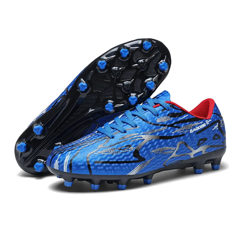 New Men's Football Boots TF Sport Training Soccer Shoes Soft Ultralight Breathable Professional Sneakers Unisex Grass Cleats Match