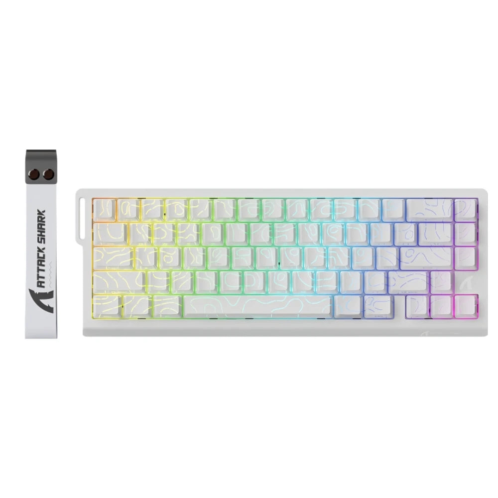 Attack Shark X68 HE Gaming Keyboard Magnetic Mechanical Wired for Pro Gaming 0.01mm Rapid Trigger 8000Hz 128K Rate