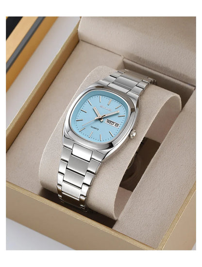 SKMEI 2420 Casual Female Wristwatch Dress For Women Ladies Business Steel Clock Fashion Quartz Date Time Women Luxury Watches