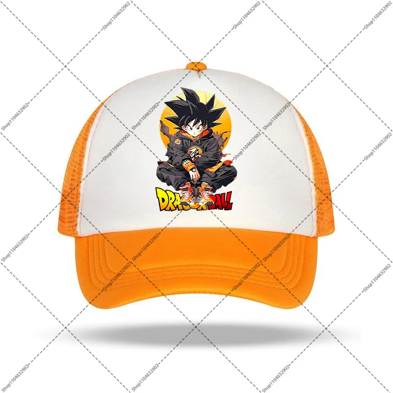 Dragon Ball-baseballkeps för kvinnor och män, solhattar, kepsar med tryck av seriefigurer och anime, bekväma unisex-bomullskepsar för vuxna, perfekta som sommargåvor och festpresenter
