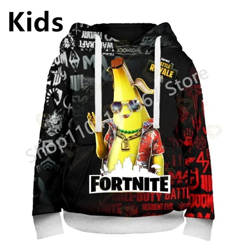Sweatshirts com Capuz Llama Battle Royale F-Fortnited com Impressão 3D para Homem, Mulher e Criança, Rapaz e Rapariga, Pullover Streetwear Verde