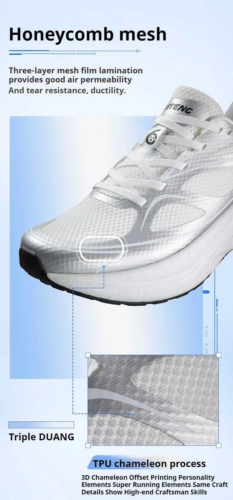 New Men's Running  Shoes Slow Running Shock-Absorbing Wear-Resistant Lightweight Fitness SportsShoes 8055