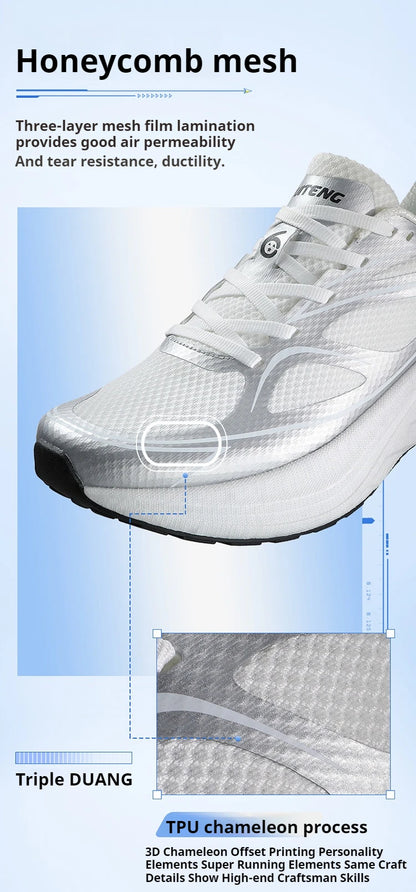 New Men's Running  Shoes Slow Running Shock-Absorbing Wear-Resistant Lightweight Fitness SportsShoes 8055