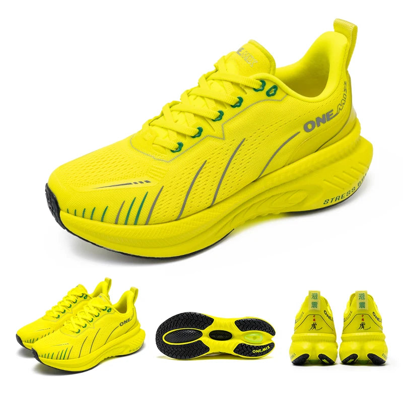 ONEMIX New Cushioned Running Shoes women Fall Winter Heavy Runners Lace-up Women Jump Rope Dance Non-slip Outdoor Sneakers