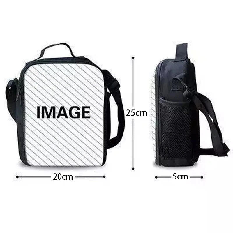 Child Insulated Large Capacity Bag for Boy Girl Student Hot Game Outdoor Picnic Resuable Thermal Cooler Lunch Box F-FortniteS