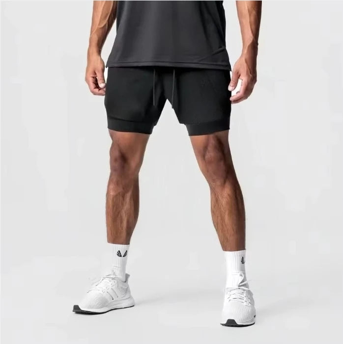 Dragon Ball Anime Peripheral GOKU Vegeta Printed Sports Double-layer Shorts 2025 American Men's Summer Loose Breathable Pants