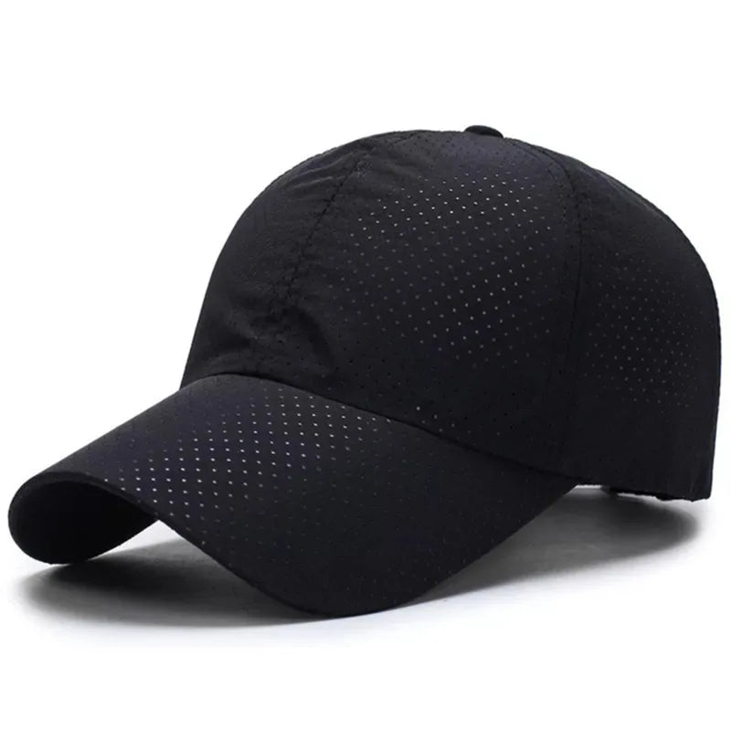 Casquette de soleil à séchage rapide pour femme, casquette de sport décontractée pour homme, casquette de baseball grande taille 60-65 cm, casquette à visière ajustable, casquette à visière
