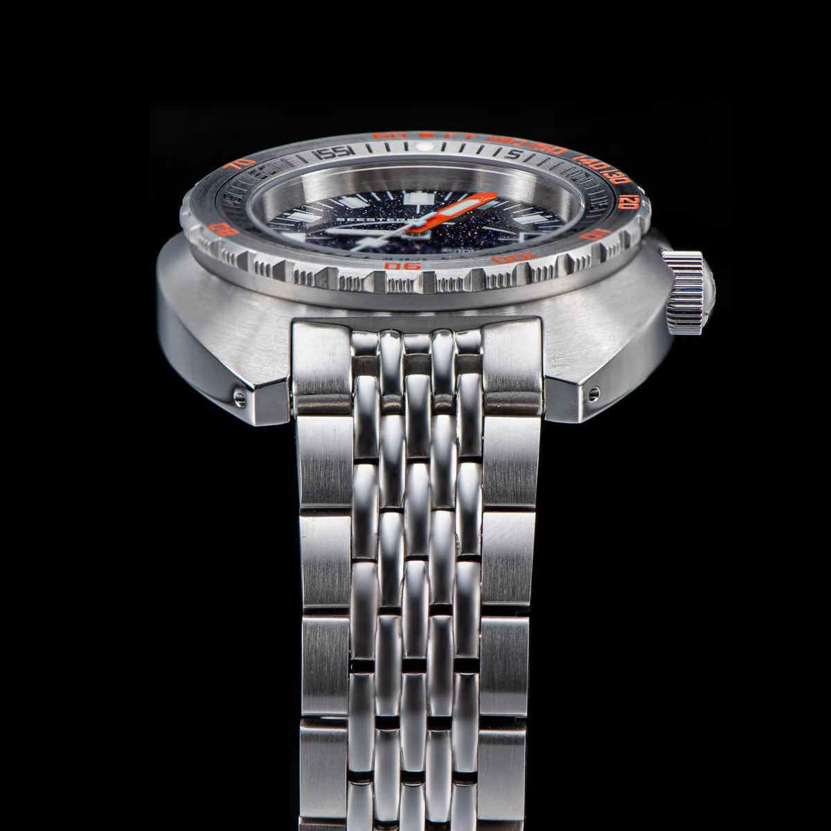 SEESTERN Men Diving Watch Automatic Luminous Date Waterproof Turn Bracelet Wristwatches Retro SUB300T Mechanical Sapphire Glass