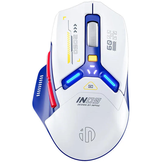INPHIC IN9 Wireless Gaming Mouse Tri-Mode 2.4G Bluetooth & USB-C Wired, 12000 DPI RGB Programmable Gaming Mouse for PC & Laptop
