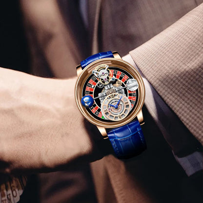 PINDU Upgraded Version Pindu Russian Roulette Celestial Series Quartz Watch Men's Astronomical Casino Las Vegas Men's Watch