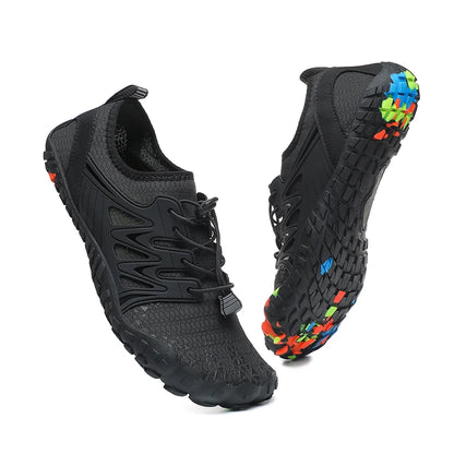 Men's Trail Running Shoes, Lightweight Athletic Zero Drop Barefoot Shoes Non Slip Outdoor Walking Minimalist Shoes for Women