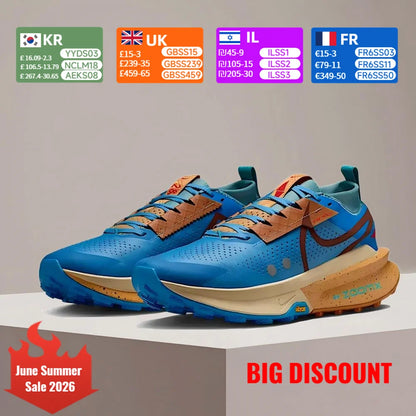 Nike ZEGAMA 2 löparskor för herr – halkfria, slitstarka, andningsbara, lätta, dämpade, snygga, mångsidiga FD5190-401
