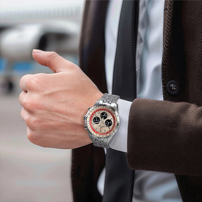BERNY Aviation Men's Watches Quartz Chronograph Watch Date Sapphire Super Luminous Luxury Brand Dress Man Wristwatch
