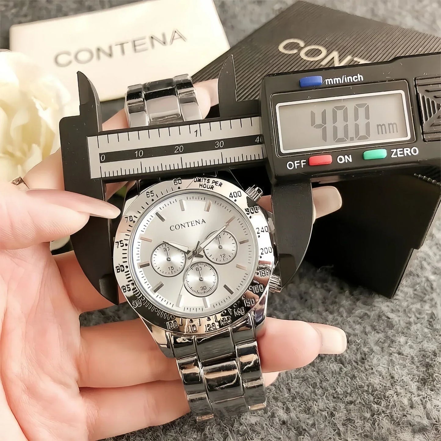CONTENA Women's Top Brand Quartz Watch Classic Elegant Ladies Watch Luxury Stainless Steel Women Wristwatch Clock montre femme