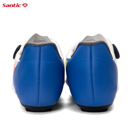 Santic Mens Cycling Shoes 2025 New Glass Fiber Nylon Sole Outdoor Pro Road Racing Shoes Auto-lock Road Riding Bicycle Sneakers