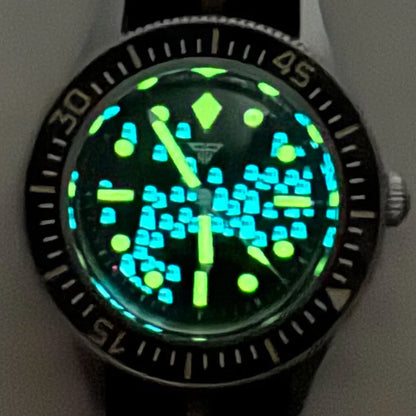 Super luminous Tandorio 50-Fathoms 40mm Sapphire Glass 200m Waterproof Ghost Pattern Miyota 8215 Automatic Movement Men Watch