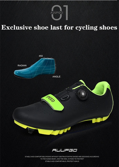 New Unisex pedal Cycling Shoes Flat shoes Suitable For Mountain Sports Pedal Self-Locking Cycling Shoes Breathable Cycling Shoes