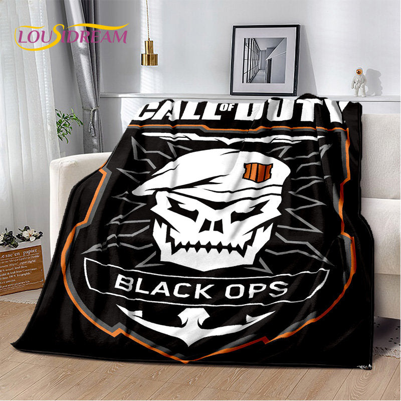 3D COD, Call of Duty геймърско меко плюшено одеяло, фланелено одеяло за всекидневна, спалня, легло, диван и офис покривало