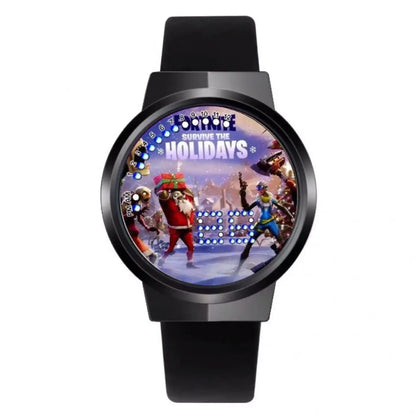 Orologio Fortnite Cute Fashion Cartoon personalizzato Kawaii Touch con luce notturna LED, orologio elettronico per studenti, regalo per amici