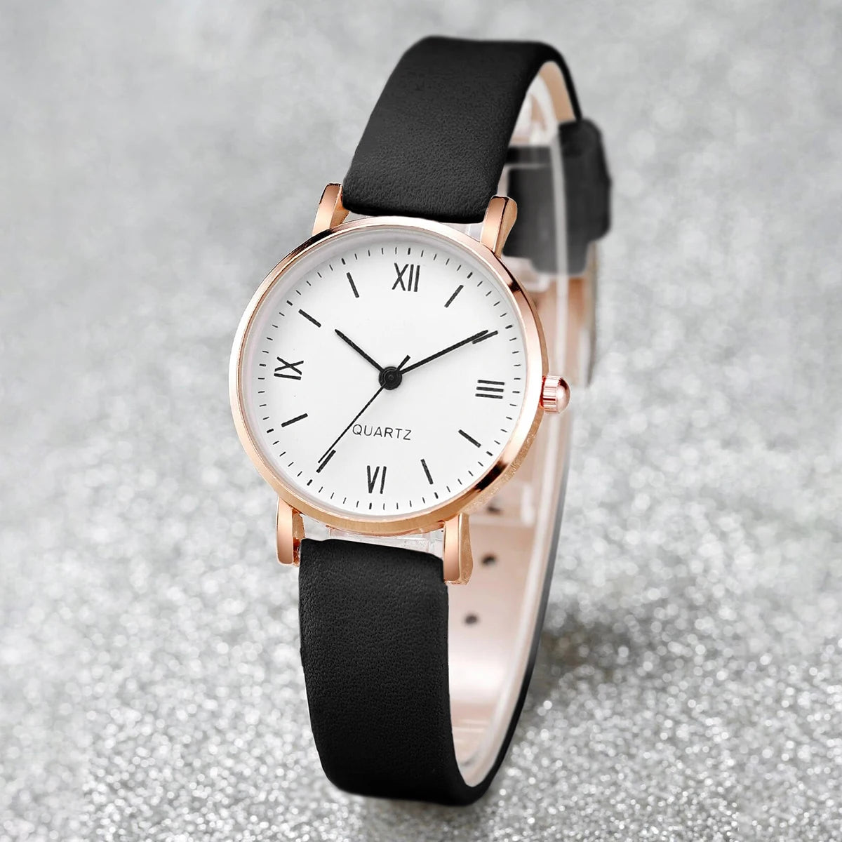 Fashion Small Dial Women Watches Simple Leather Strap Ladies Quartz Wristwatch Reloj Mujer Girls Clock Gift（Without Box）