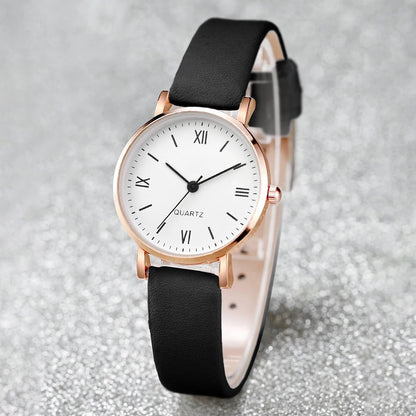 Fashion Small Dial Women Watches Simple Leather Strap Ladies Quartz Wristwatch Reloj Mujer Girls Clock Gift（Without Box）