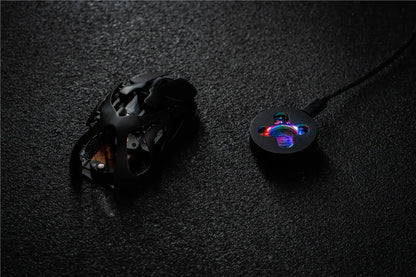 Rato Gaming Sem Fios Angry Miao Infinity, Metal Hot-Swappable, Ultraligeiro Oco, PAW3950, Dual 8K, Com Fio, Tri-Mode, Laranja