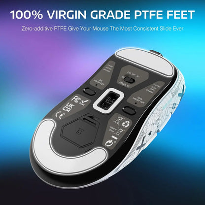ATTACK SHARK X3 Lightweight Wireless Gaming Mouse, 49g Tri-Mode, PAW3395 26K DPI Sensor, 200h Battery Life, 5 Programmable Buttons