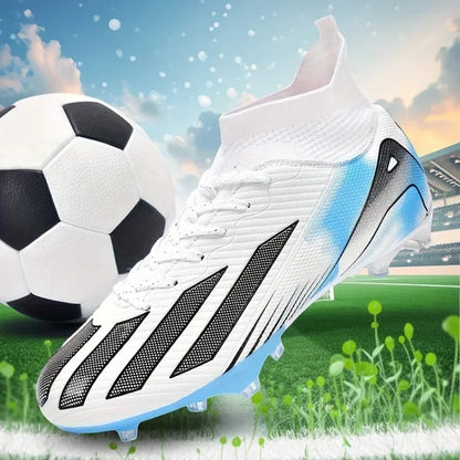 Men New TF Football Boots Sneakers Society Turf Grass Ultralight Male Soccer Shoes Comfortable Ankle Football Shoes Futsal Fast