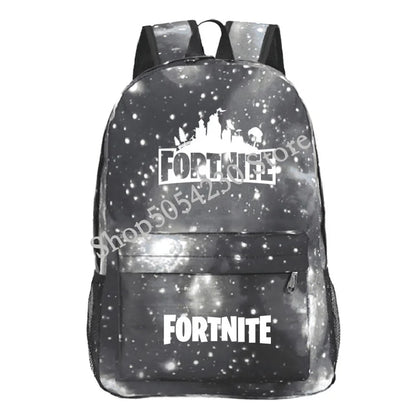 Mochila Fortnite Games, mochila escolar Fortnite para adolescentes, unissexo, com compartimento para portátil, para escola, viagens e uso casual