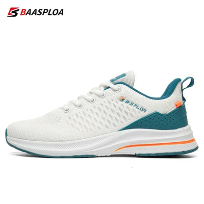 Baasploa Men Running Shoes New Breathable Mesh Sport Sneakers Plus Size 41-48 Male Classic Casual shoes Non-slip Outdoor Comfort