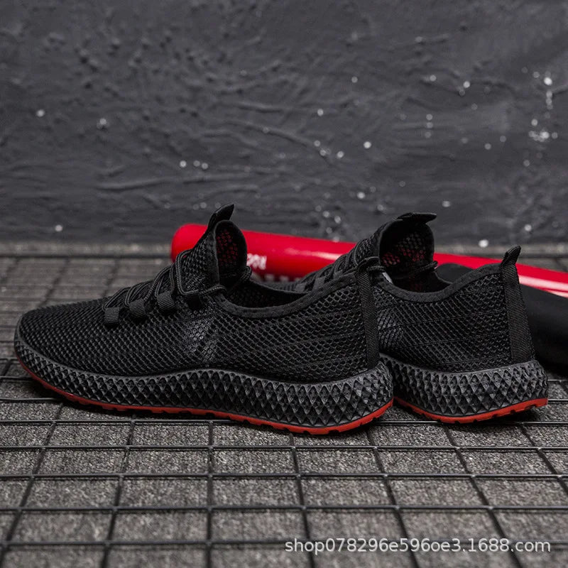 New Men's Casual Sports Shoes Outdoor Thick Bottom Versatile Summer Workwear Trendy Shoes Anti-Slip Wear-Resistant Rubber Sole
