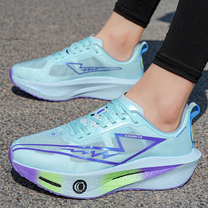 2026 Running Shoes Carbon Plate Marathon Men Sports Breathable Lightweight Women's Comfortable Athletic Antiskid Sneakers Casual
