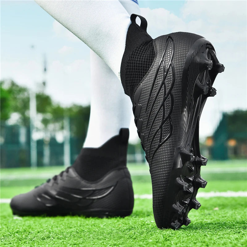 2026 Superfly FG Football Boots Outdoor Soccer Cleat Black Shoes Soft Sport Professional Shoes Breathable Comfortable Boots Plus