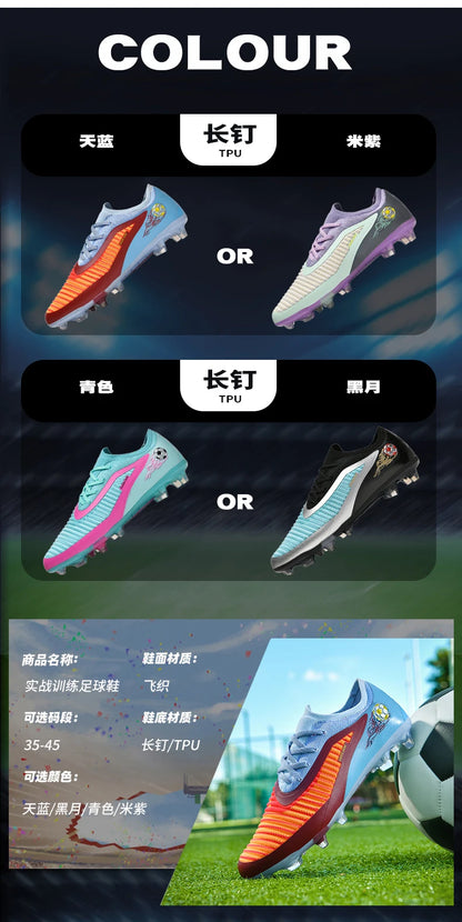 Men Football Boots Society Professional Original Resistant Casual Male Ultralight Outdoor Soccer Shoes Non Slip Football Shoes