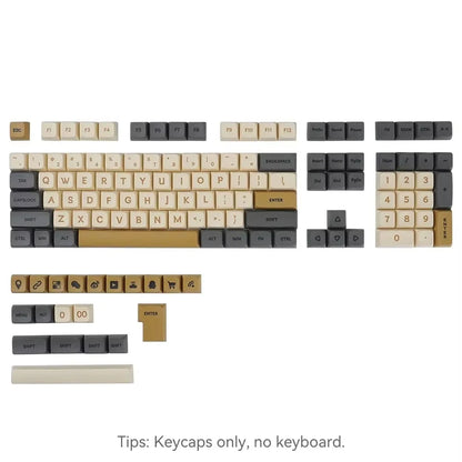 Conjunto de 125 teclas XDA PBT Matcha Green para teclado mecânico de 61/64/68/75/87/98/104/108 teclas, compatível com Cherry/Gateron/Otemu/Kailh