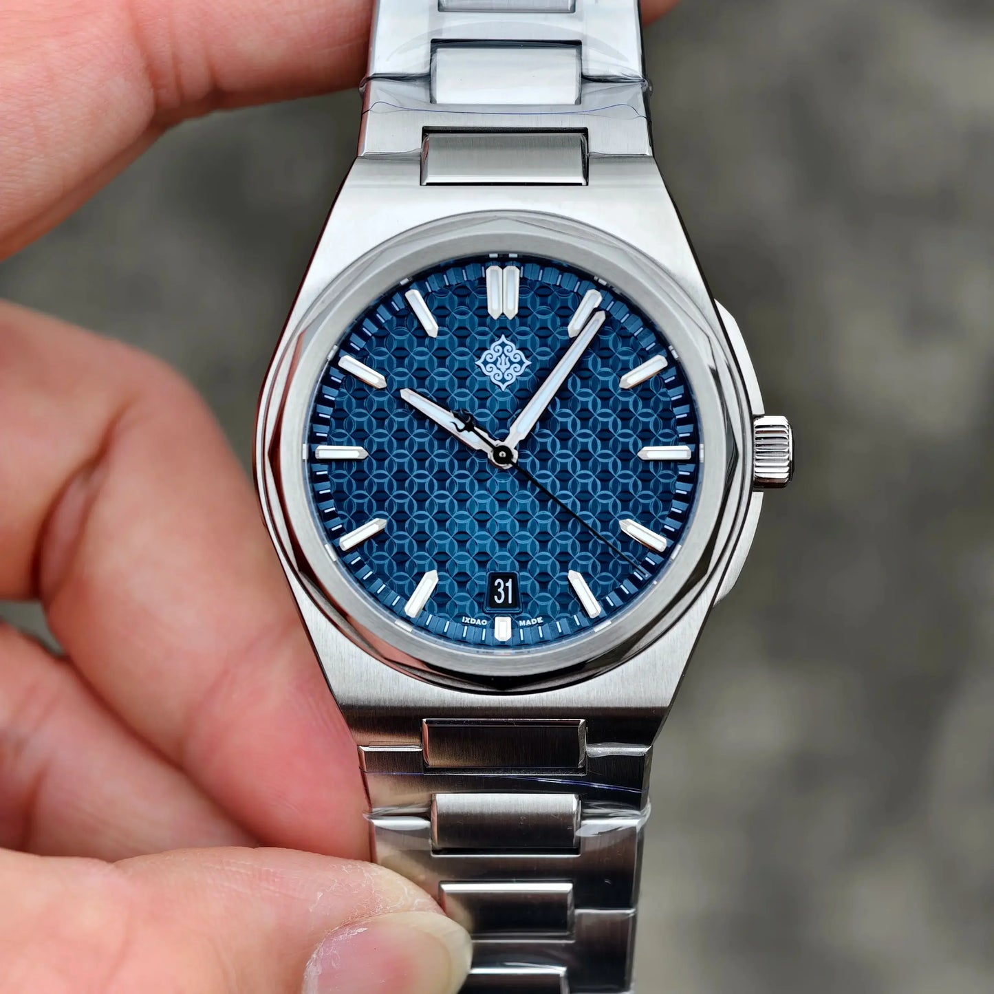 IX&DAO 2026 New Warrior 37mm Men's Automatic Mechanical Watch Blue Miyota 9015 Sapphire Stainless Steel Waterproof 10Bar