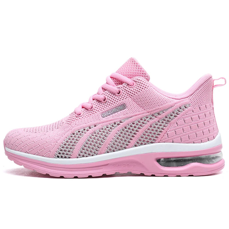 New Summer Rebound Womens Sports Shoes Lightweight Shock-absorbing Running Shoes Marathons Foot Protection Balance Walking Shoes