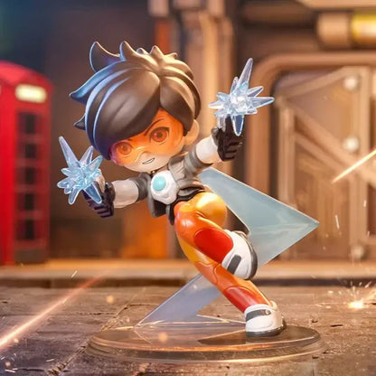 POP MART Overwatch Play of The Game Series Blind Box Mystery Box Toys Kawaii Ornaments Figurines Home Decor Desktop Model Dolls