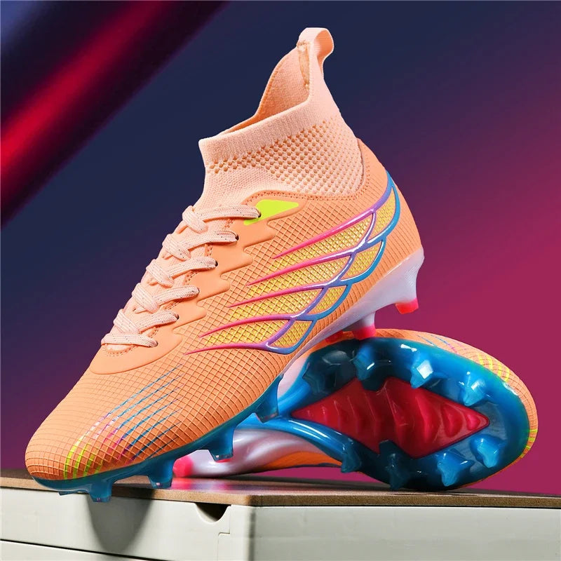 2026 Superfly FG Football Boots Outdoor Soccer Cleat Black Shoes Soft Sport Professional Shoes Breathable Comfortable Boots Plus