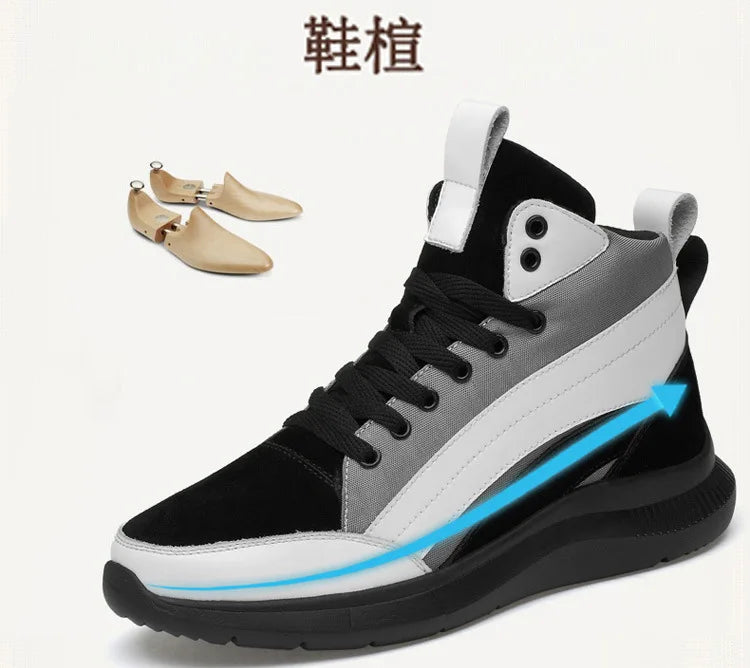 High-top Heightening Shoes Elevator Shoe Height Increase Footwear Men Height Increase Insole 6CM 8CM 10CM Sneakers Shoes