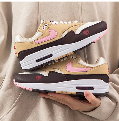 Nike Official Authentic Air Max 1 87 Women's Minimalist Sporty Casual Sneakers FZ4346-200